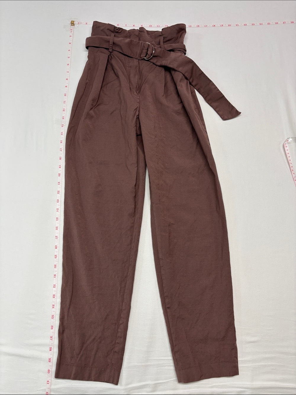 Aritzia Wilfred Brown Paperbag Waist Trousers w/Belt 239 work office party chic